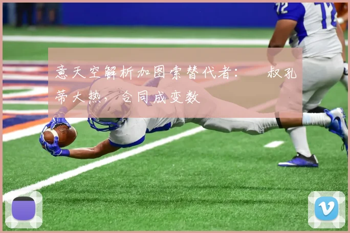 意天空解析加图索替代者:囧叔孔蒂大热,合同成变数